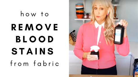 remove blood stain from fabric